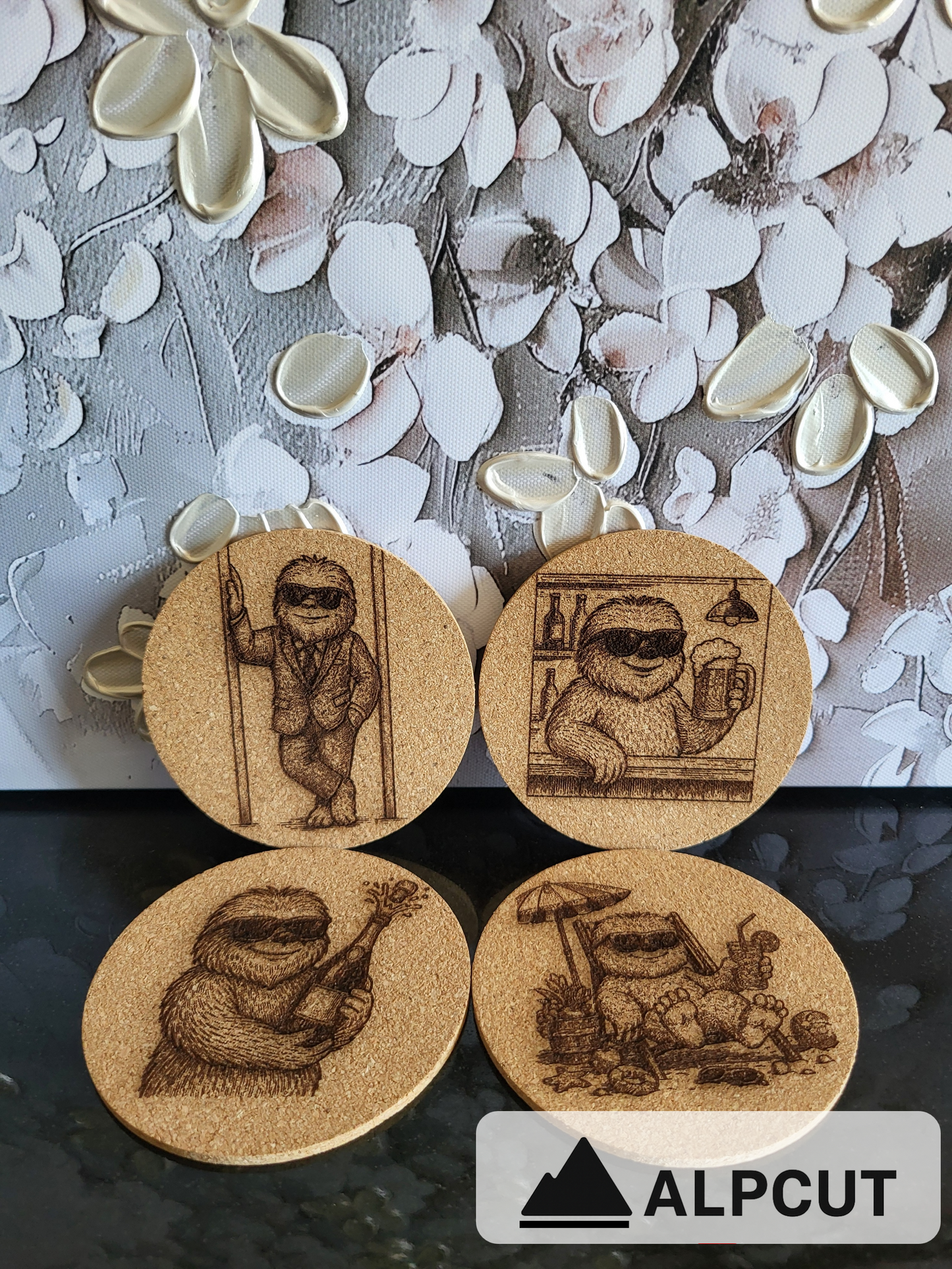 Untersetzer Set Yeti (Kork)